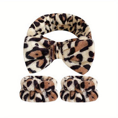3pcs Leopard Print Hair Bundle Set