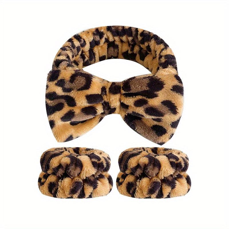 3pcs Leopard Print Hair Bundle Set