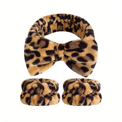 3pcs Leopard Print Hair Bundle Set