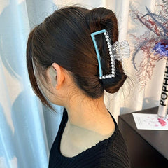 Faux Pearl Hair Claw Clips Strong Hold Ponytail Hair Clips
