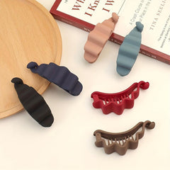 6pcs Frosted Wavy Hair Claw Twist Clip Hair Accessories For Women Girls