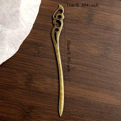 Retro Hairpin Metal Ancient Style Hair Stick Ponytail Holder Hair Accessories