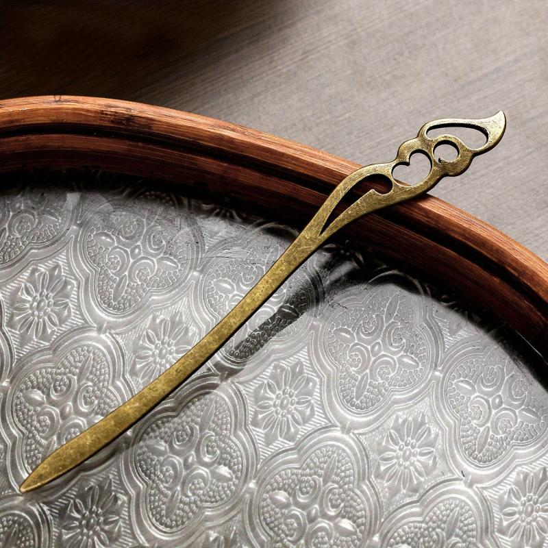 Retro Hairpin Metal Ancient Style Hair Stick Ponytail Holder Hair Accessories
