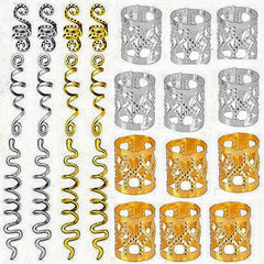 African Style Dreadlock Accessories Celtic Spiral Hair Ring Braided Buckle