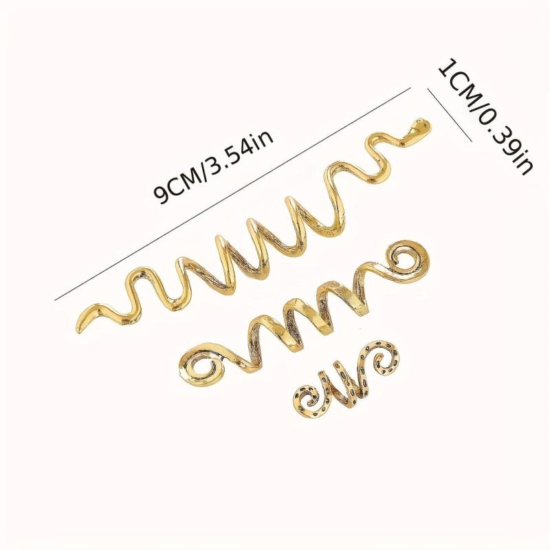 African Style Dreadlock Accessories Celtic Spiral Hair Ring Braided Buckle
