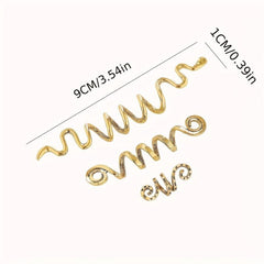 African Style Dreadlock Accessories Celtic Spiral Hair Ring Braided Buckle