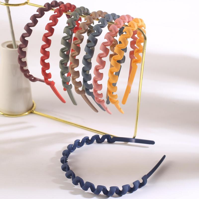 8pcs Frosted Headband Non-slip Hair Accessories