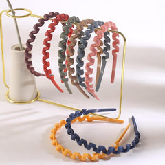8pcs Frosted Headband Non-slip Hair Accessories