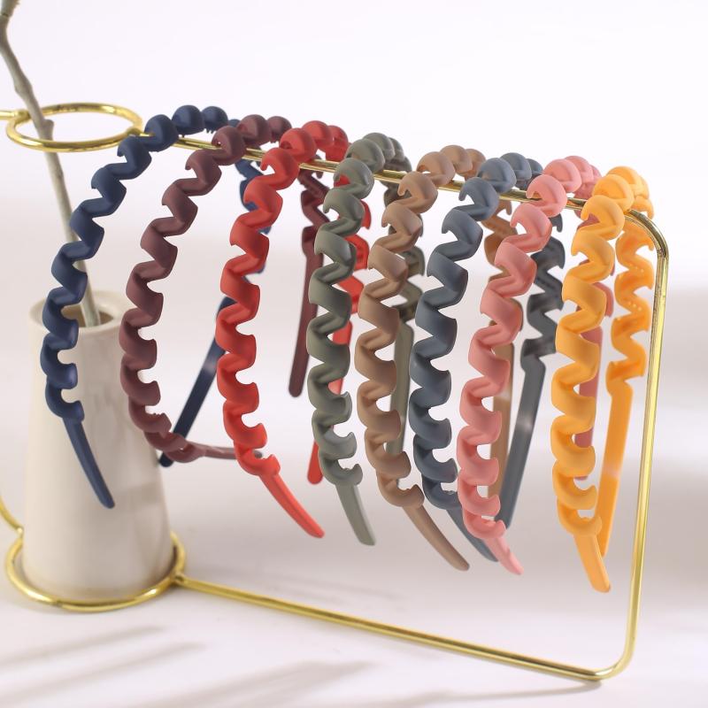 8pcs Frosted Headband Non-slip Hair Accessories