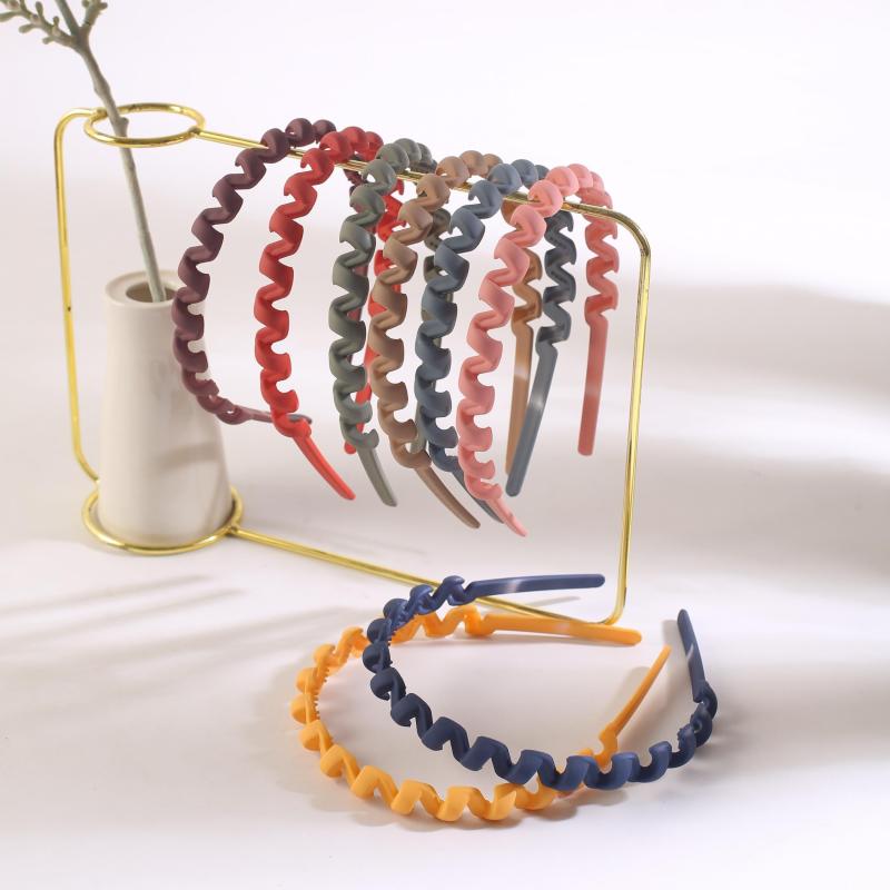 8pcs Frosted Headband Non-slip Hair Accessories