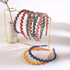 8pcs Frosted Headband Non-slip Hair Accessories