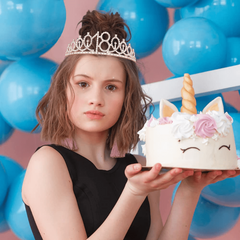 18th Birthday Crown And Sash Set Rhinestone Tiara Glitter Fabric Ribbon