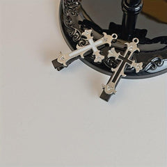 Retro Cross Hair Clip Y2K Headdress