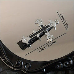 Retro Cross Hair Clip Y2K Headdress