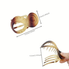 3pcs 8 Shape Hair Clip Matte Hair Clip Ladies Hair Accessories