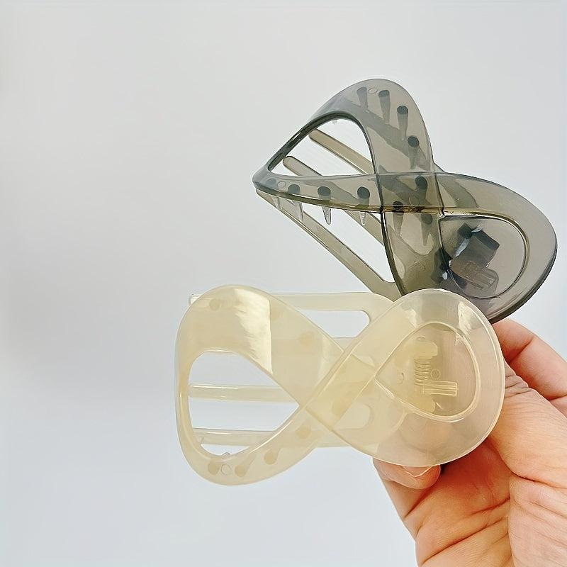 3pcs 8 Shape Hair Clip Matte Hair Clip Ladies Hair Accessories