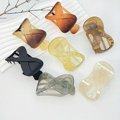 3pcs 8 Shape Hair Clip Matte Hair Clip Ladies Hair Accessories