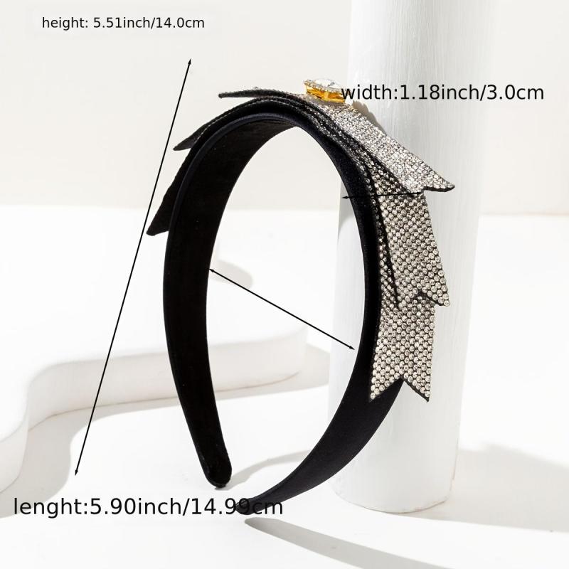 Sparkly Crystal Headband Silvery Thin Hair Band