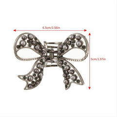 Rhinestone Hairpin Bow Headdress Pearl Hair Clips Butterfly Hair Accessories
