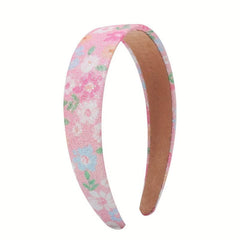 Y2K Glitter Flower Heart Print Headband Sweet Hair Accessory