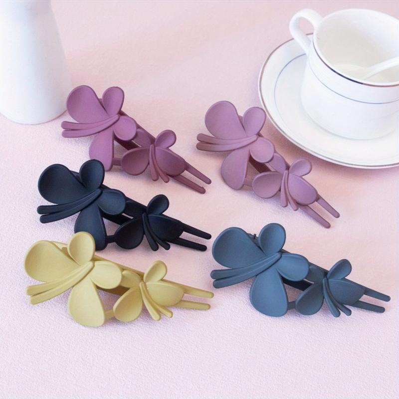 5pcs Butterfly Hair Claw Clips Nonslip Ponytail Holder for Women Girls