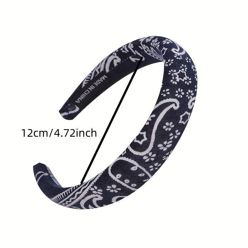 Boho Paisley Pattern Headband Vintage Headdress