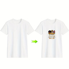 Cartoon Letter Dark Girls Iron On Sticker Decals DIY Clothing T Shirt
