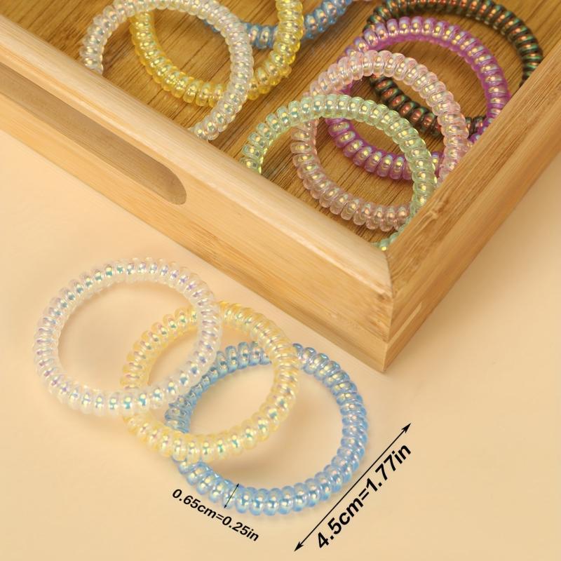 11pcs Candy Coil Hair Tie Sweet Hair Accessories For Girls Women
