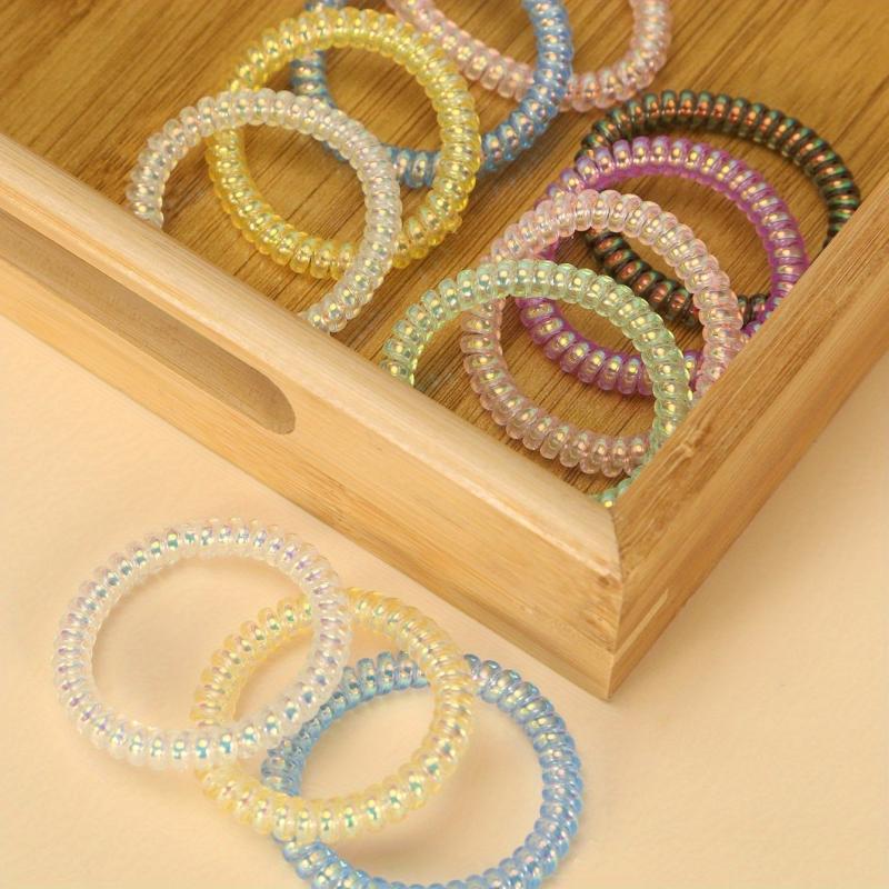 11pcs Candy Coil Hair Tie Sweet Hair Accessories For Girls Women