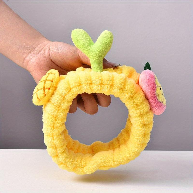 Pineapple Plush Headband for Women and Girls