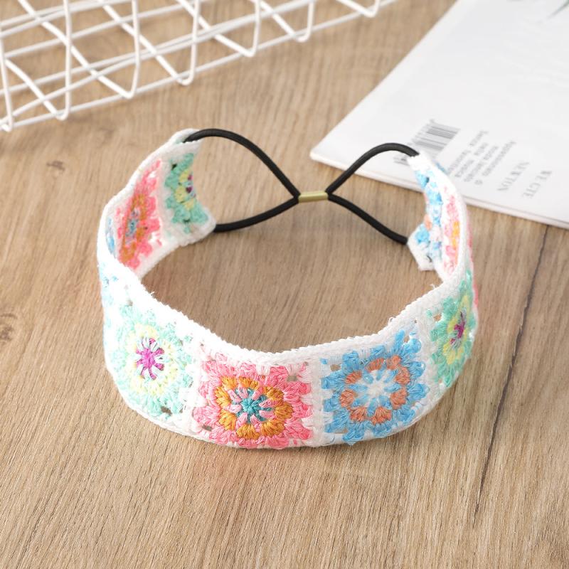 Bohemian Knitted Sunflower Headband Hair Band for Women