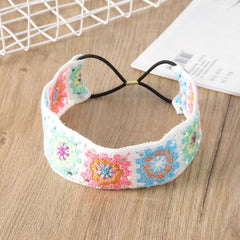 Bohemian Knitted Sunflower Headband Hair Band for Women