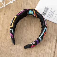 Bohemian Knitted Sunflower Headband Hair Band for Women