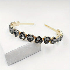 Baroque Crystal Heart Decor Headband Hair Band Glitter Hair Accessories