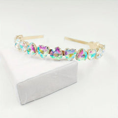 Baroque Crystal Heart Decor Headband Hair Band Glitter Hair Accessories