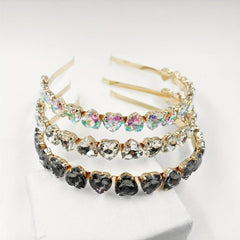 Baroque Crystal Heart Decor Headband Hair Band Glitter Hair Accessories