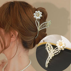 Faux Pearl Flower Rhinestone Hair Claw Hair Clip Hair Accessories