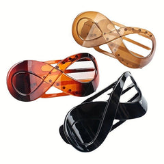 3pcs Acrylic Hair Claw Clip Strong Hold Hair Jaw Clip