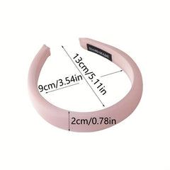 Wide Brim Headband Sponge Padded Head Hoop Style Headdress