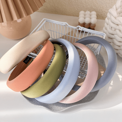 Wide Brim Headband Sponge Padded Head Hoop Style Headdress