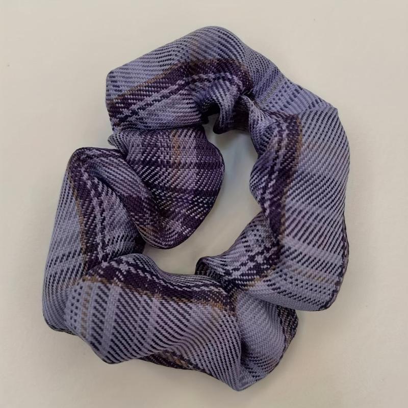 10pcs French Large Wool Scrunchie Retro Hair Rope Fabric Accessories