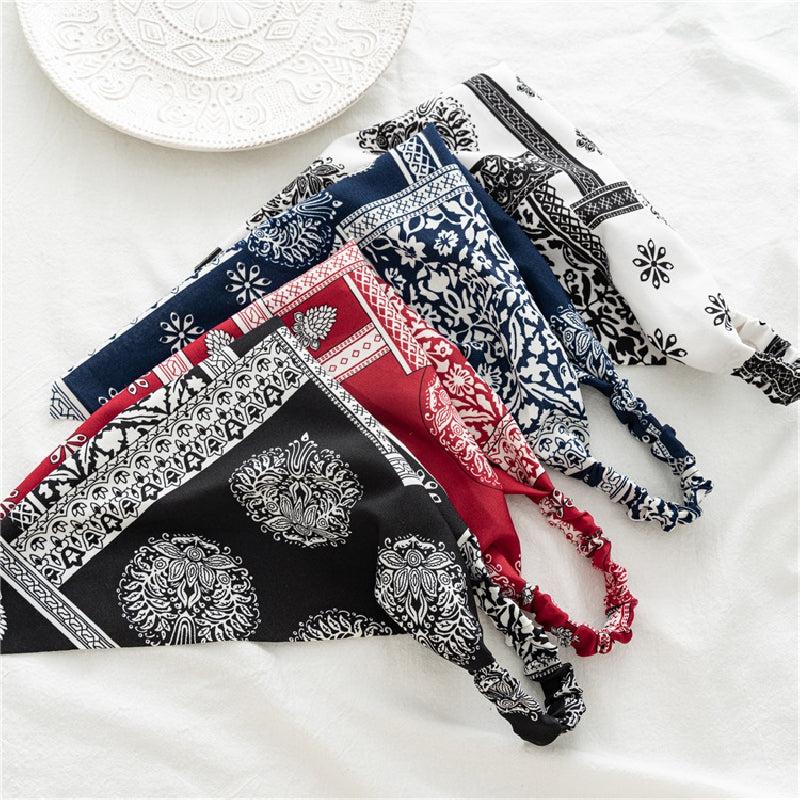 Boho Style Bandana Headband Hair Accessories Women's Bundle Hairband