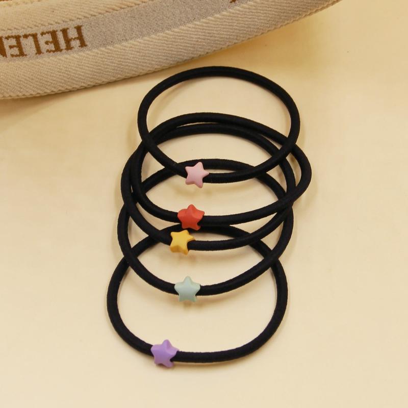 Candy Star Beaded Hair Tie Bracelet Hair Rope Ponytail Holder