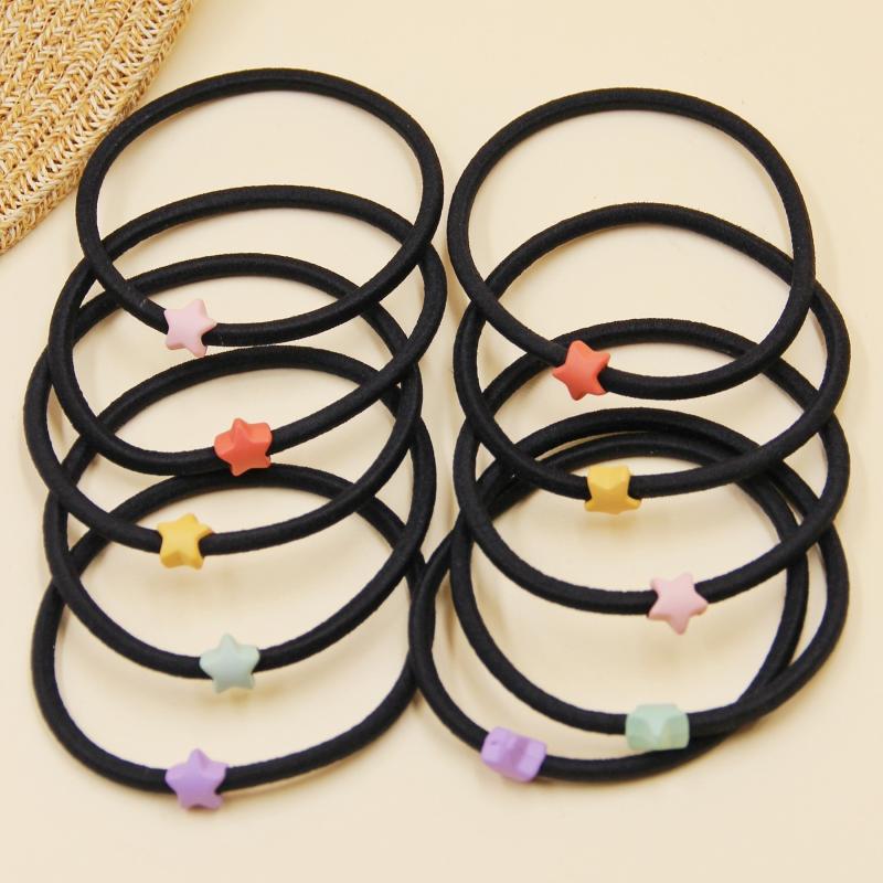 Candy Star Beaded Hair Tie Bracelet Hair Rope Ponytail Holder