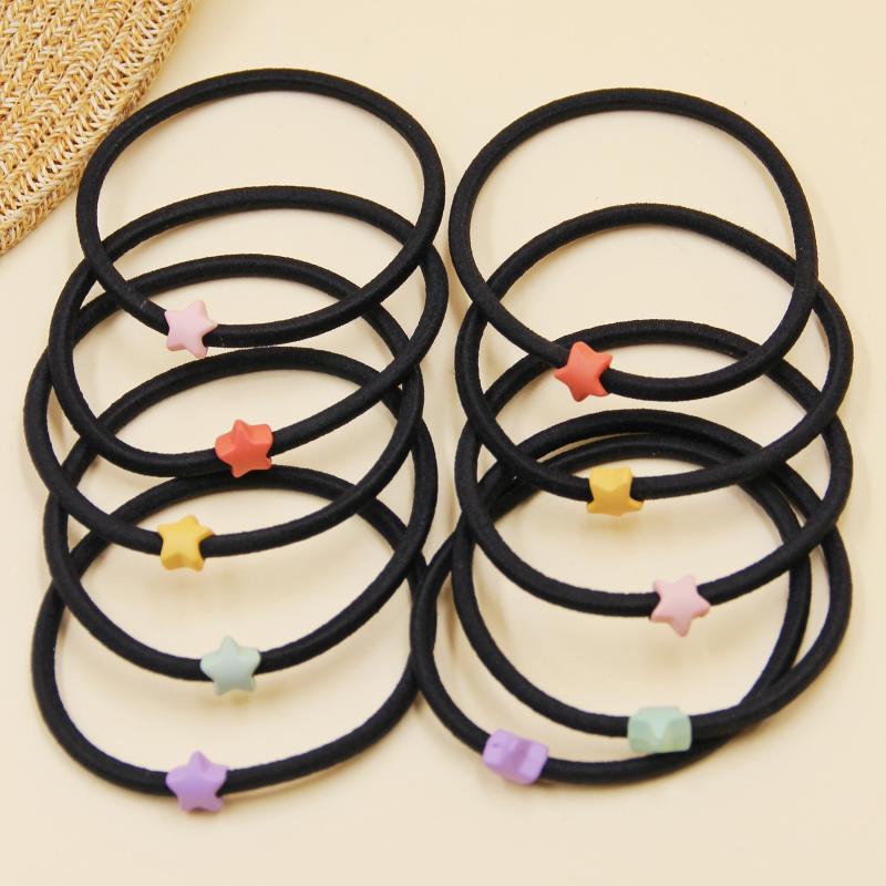 Candy Star Beaded Hair Tie Bracelet Hair Rope Ponytail Holder