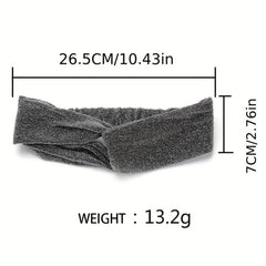 Glitter Fabric Hair Bands Stretchy Gypsophila Headbands Yoga Bundle