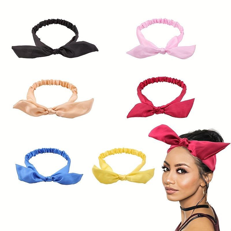 Silk Satin Headband Bowknot Hair Band Hair Accessories