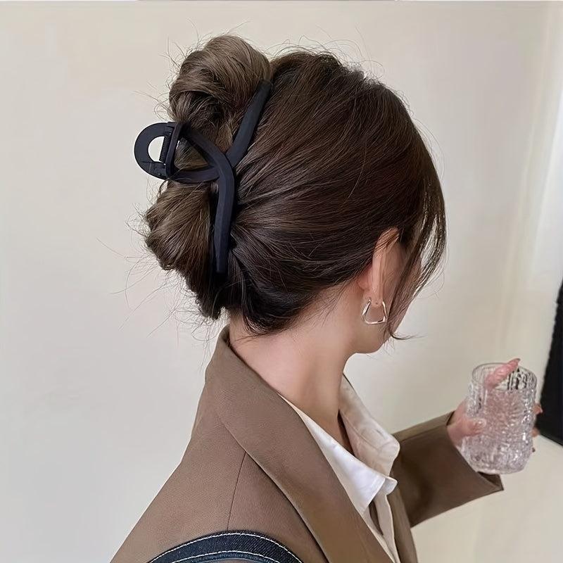 4pcs Solid Shark Claw Hair Claw Hair Accessories Women