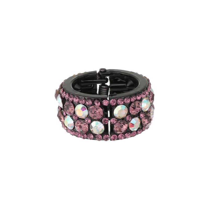 Vintage Rhinestone Hair Cuff Clip Glitter Hair Claw for Women Girls