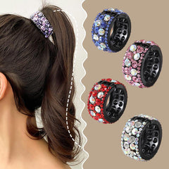 Vintage Rhinestone Hair Cuff Clip Glitter Hair Claw for Women Girls